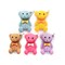 Teddy Bear Charms, Set of 5, Cute Resin Pastel Bear Pendants, Adorabilities